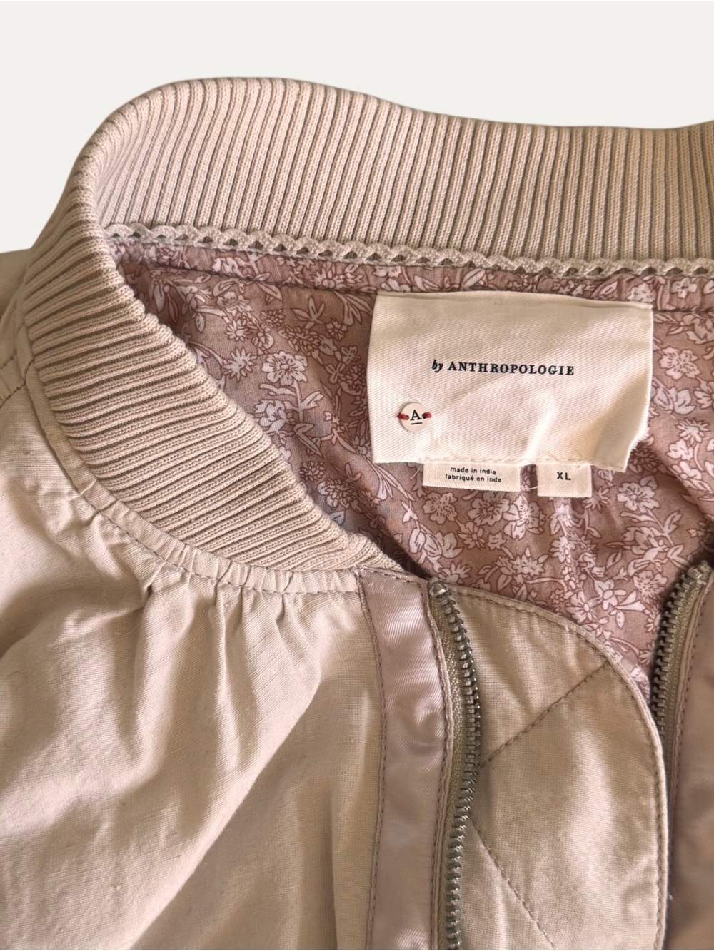 Anthropologie Eyelet Bomber Jacket - Picture 4 of 4